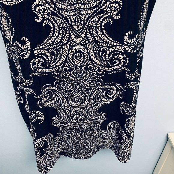 Peter Nygard Black and White Dress Size: 14 petite - Picture 3 of 7